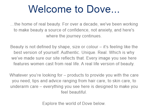 Dove brand story redefining what true beauty means
